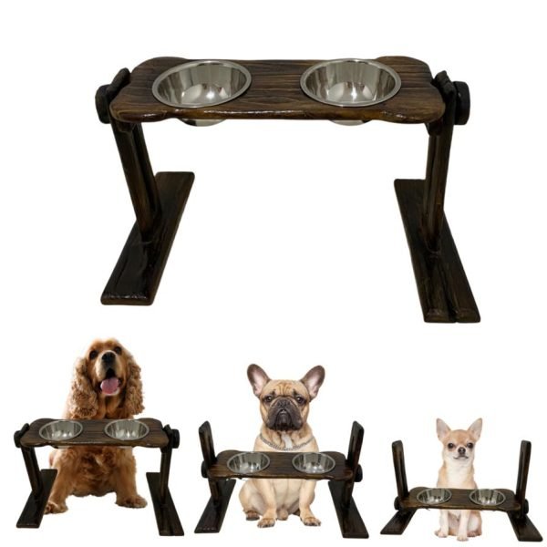 Comedero Elevado Graduable Color Caboa Mascotas