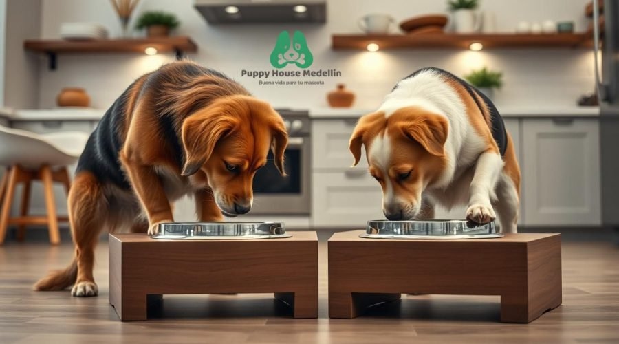 comederos elevados para perros