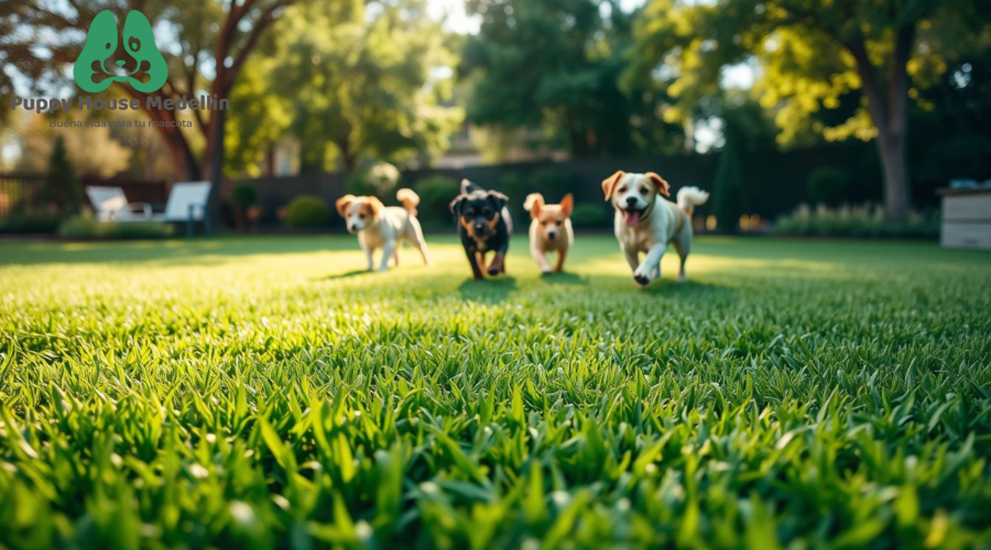 Pasto sintético para perros