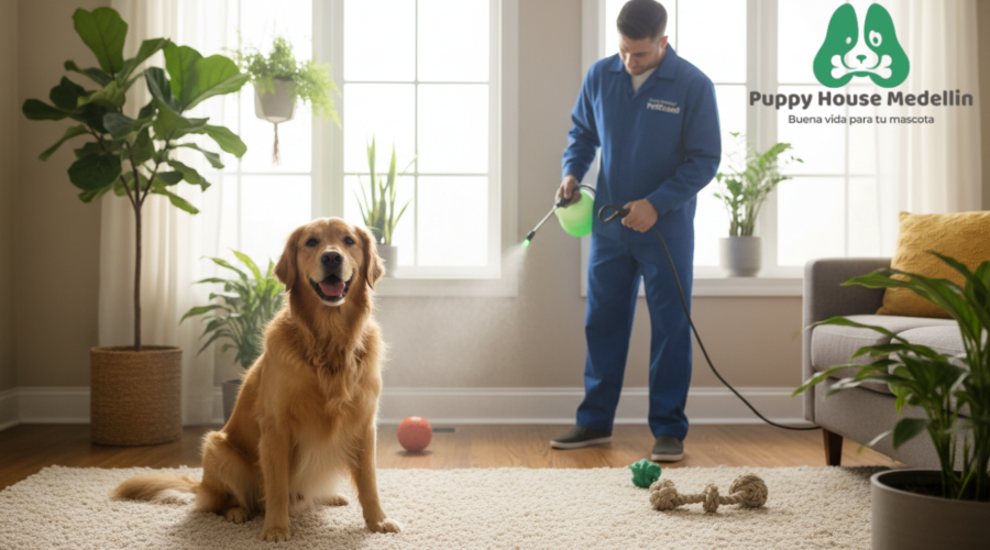 control de plagas en hogares con perros